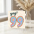 99th Birthday Card, Yay! Rainbow Number 99 Card