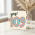 109th Birthday Card, Yay Rainbow Number Design