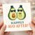 Happily Avo After Card - Funny Avocado Wedding or Anniversary Card for Couple, Cute Pun Congratulations for Newlyweds