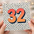 32nd Birthday Card