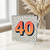 40th Birthday Card, Bold Polka Dot Number 40 Card