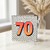 70th Birthday Card, Polka Dot Number 70 Card