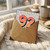 92nd Birthday Card, Large Number 92 Polka Dot Design