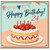 24th Birthday Card, Happy Birthday Strawberry Cake Card