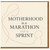 Motherhood Is a Marathon Not a Sprint Card - Minimal Line Art Mum and Baby - Encouraging Mother’s Day or New Mum Card - Thoughtful Support for - Blank Inside