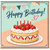 37th Birthday Card, Strawberry Cake Happy Birthday Card