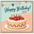 39th Birthday Card, Happy Birthday Strawberry Cake Card