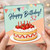 52nd Birthday Card, Happy Birthday Cake and Strawberries Card