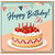 56th Birthday Card, Happy Birthday Strawberry Cake Design