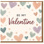 Be My Valentine Card - Romantic Pastel Hearts Design - Valentine's Day Love Card for Girlfriend, Boyfriend, Husband or Wife - Cute Romantic Greeting