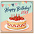 100th Birthday Card, Happy Birthday 100 Card with Strawberry Cake Design