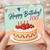 100th Birthday Card, Happy Birthday 100 Card with Strawberry Cake Design