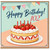102nd Birthday Card, Happy Birthday Cake and Strawberries Design