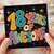 18th Birthday Card, 18 Years of Awesome Retro Colourful Star Design