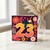 23rd Birthday Card, Retro Floral Party Design