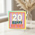 20th Birthday Card, 20 Happy Birthday Card, Colourful Birthday Card