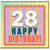 28th Birthday Card, Happy Birthday Card for 28 Year Old