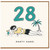 28th Birthday Card, Party Hard Beach Party Design