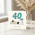 40th Birthday Card, Party Hard Tropical Beach Design