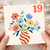 19th Birthday Card, Floral Bouquet in Vase Design