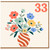 33rd Birthday Card, Floral Bouquet Card