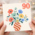 90th Birthday Card, Floral Vase Design