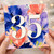 35th Birthday Card, Watercolour Floral Number 35 Card