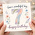 7th Birthday Card, Floral Have a Wonderful Day Happy Birthday Card