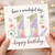 11th Birthday Card, Floral Happy Birthday Card