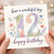 12th Birthday Card, Have a Wonderful Day Floral Birthday Card