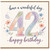 42nd Birthday Card, Happy Birthday 42 Card, Have a Wonderful Day Floral Birthday Card