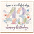 43rd Birthday Card, Colourful Floral Happy Birthday Card