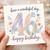 46th Birthday Card, Have a Wonderful Day Floral Happy Birthday Card