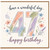 47th Birthday Card, Floral Have a Wonderful Day Happy Birthday Card