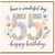 55th Birthday Card, Floral Happy Birthday Card for Her