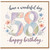 58th Birthday Card, Happy Birthday Card for Her, Floral Pastel 58 Today Card
