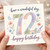 72nd Birthday Card, Have a Wonderful Day Floral Happy Birthday Card