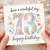 73rd Birthday Card, Floral Happy Birthday Card for Her