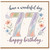 77th Birthday Card, Floral Happy Birthday Card for 77 Year Old