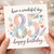 85th Birthday Card, Have a Wonderful Day Floral Happy Birthday Card