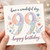 99th Birthday Card, with Floral Watercolour Design