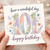 101st Birthday Card, Floral Happy Birthday Card