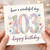 103rd Birthday Card, Have a Wonderful Day Floral Happy Birthday Card