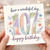 107th Birthday Card, Floral Have a Wonderful Day Happy Birthday Card