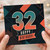 32nd Birthday Card, Happy Birthday Geometric Number 32 Card