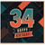 34th Birthday Card, Happy Birthday Retro Geometric Design