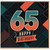 65th Birthday Card, Happy Birthday Retro Geometric Card