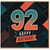 92nd Birthday Card, Happy Birthday Retro Geometric Design