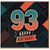 93rd Birthday Card, Happy Birthday Retro Geometric Design