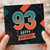 93rd Birthday Card, Happy Birthday Retro Geometric Design